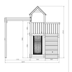 Shire Activer grey and white climbing frame – view 5