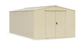 Asgard Garrison 10x18 motorcycle garage in ivory
