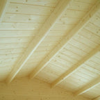Shire Abbeyford log cabin – exterior
