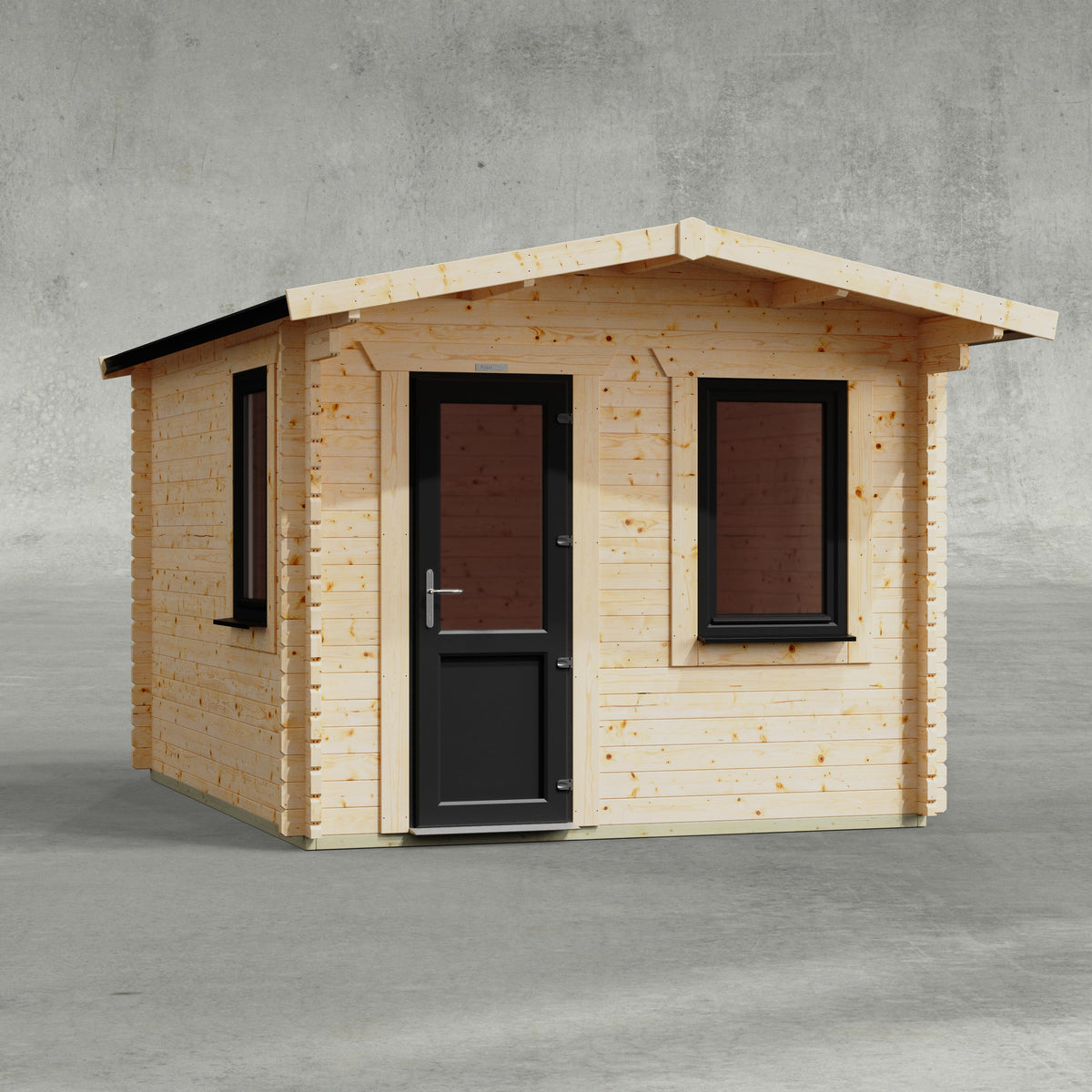 Power Sheds Power Apex Retreat Log Cabin 10ft x 12ft / Left