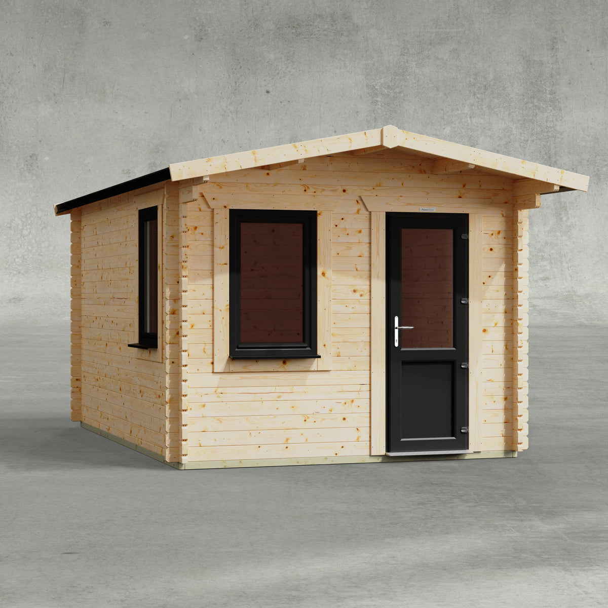 Power Sheds Power Apex Retreat Log Cabin 10ft x 14ft / Right
