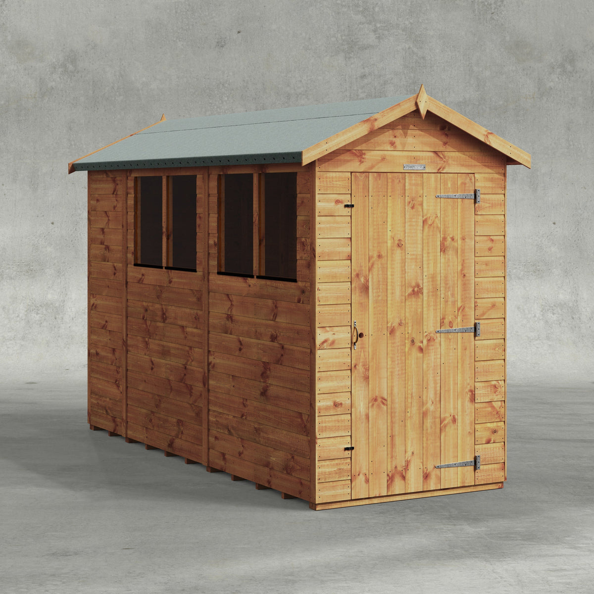 Power Overlap Apex Shed 10x4