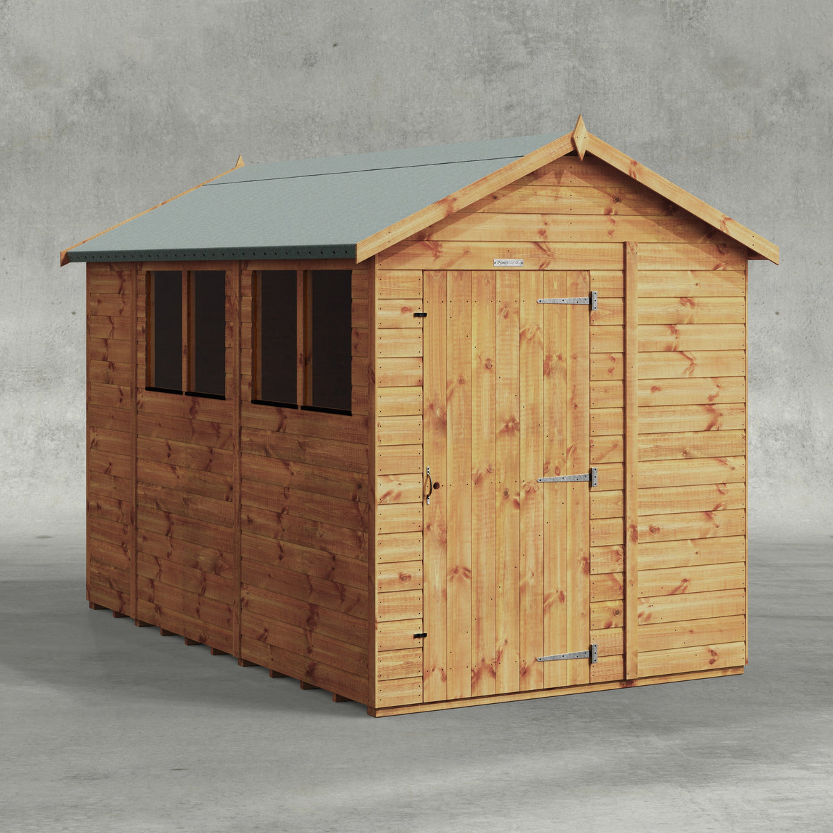 Power Overlap Apex Shed 10x6
