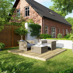 Power Wooden Decking Kit 10x10 / No Handrails