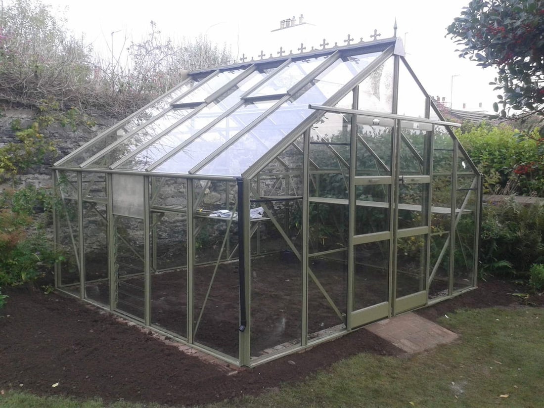 Elite Titan 1000 Greenhouse – 10x10 olive powder-coated finish