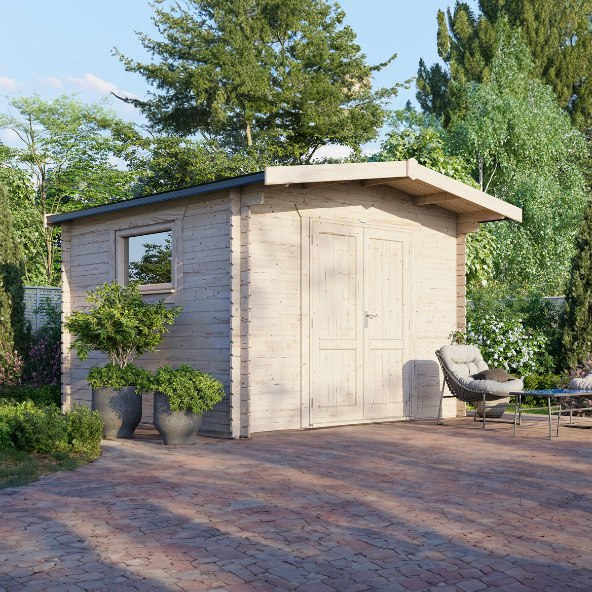 Power Chalet Workshop Log Cabin - 28mm 12x12 Centre