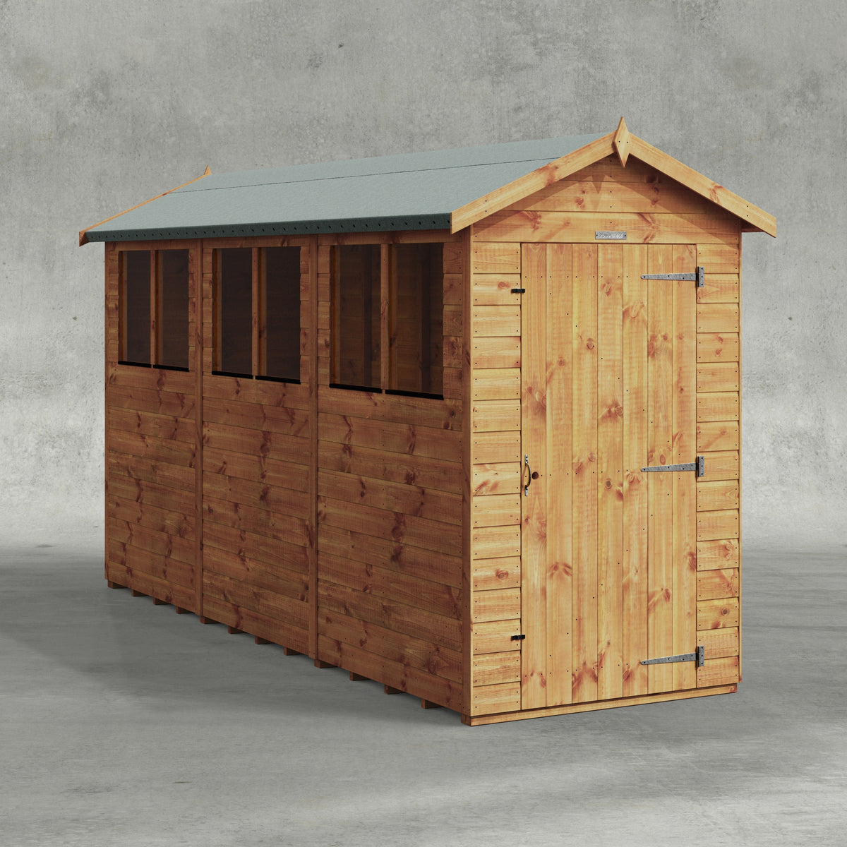 Power Overlap Apex Shed 12x4