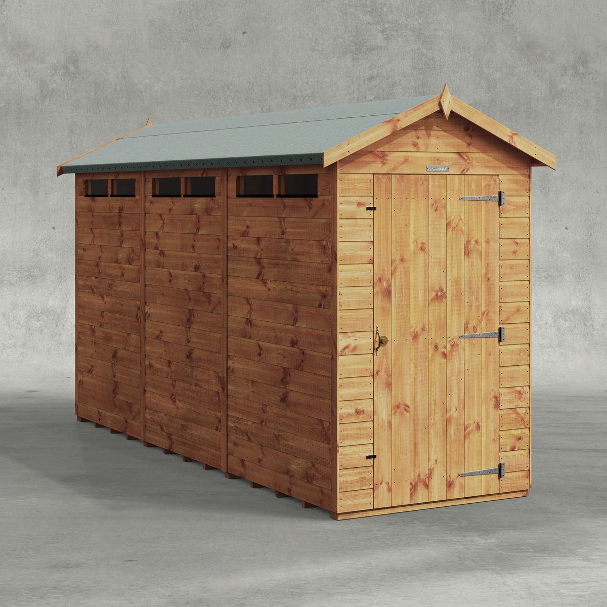 Power Apex Security Shed 12x4