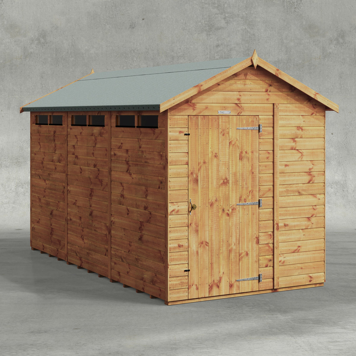 Power Apex Security Shed 12x6