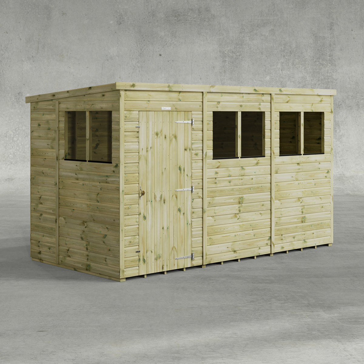 Power Premium Pent Shed 12x6
