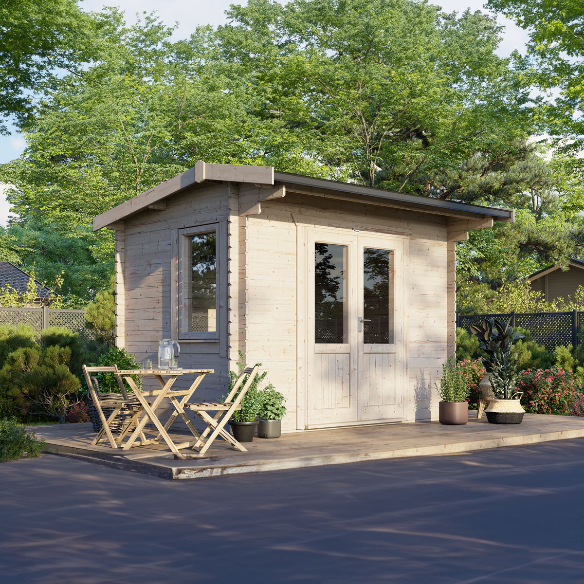 Power Sheds – Power Apex Classic Log Cabin 44mm