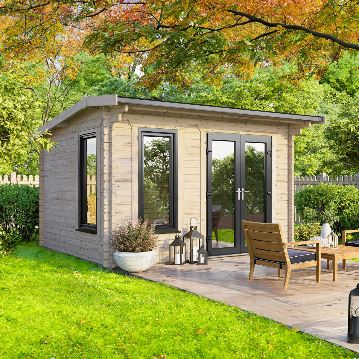 Power Apex Log Cabin - 44mm 12x8 / Right