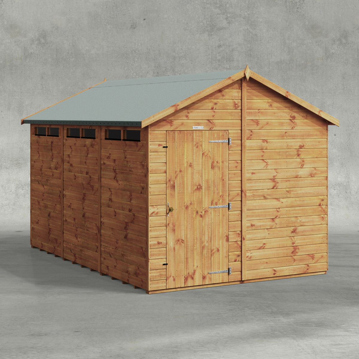 Power Apex Security Shed 12x8
