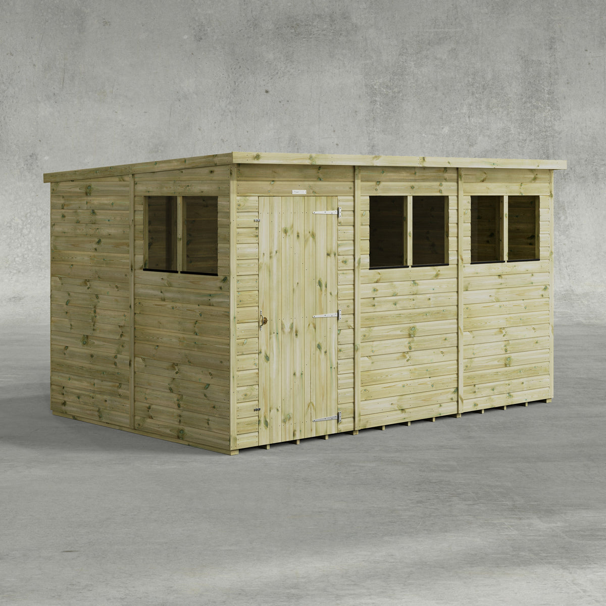 Power Premium Pent Shed 12x8