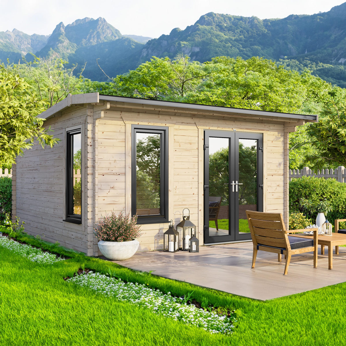 Power Apex Log Cabin - 44mm 14x12 / Right