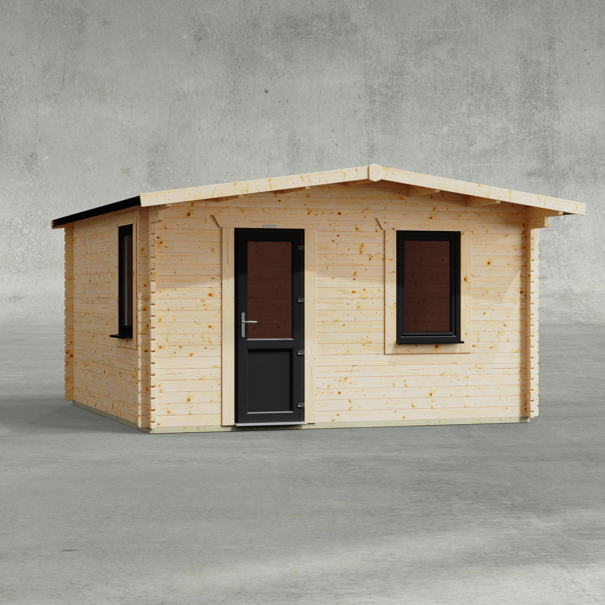 Power Sheds Power Apex Retreat Log Cabin 14ft x 14ft / Left