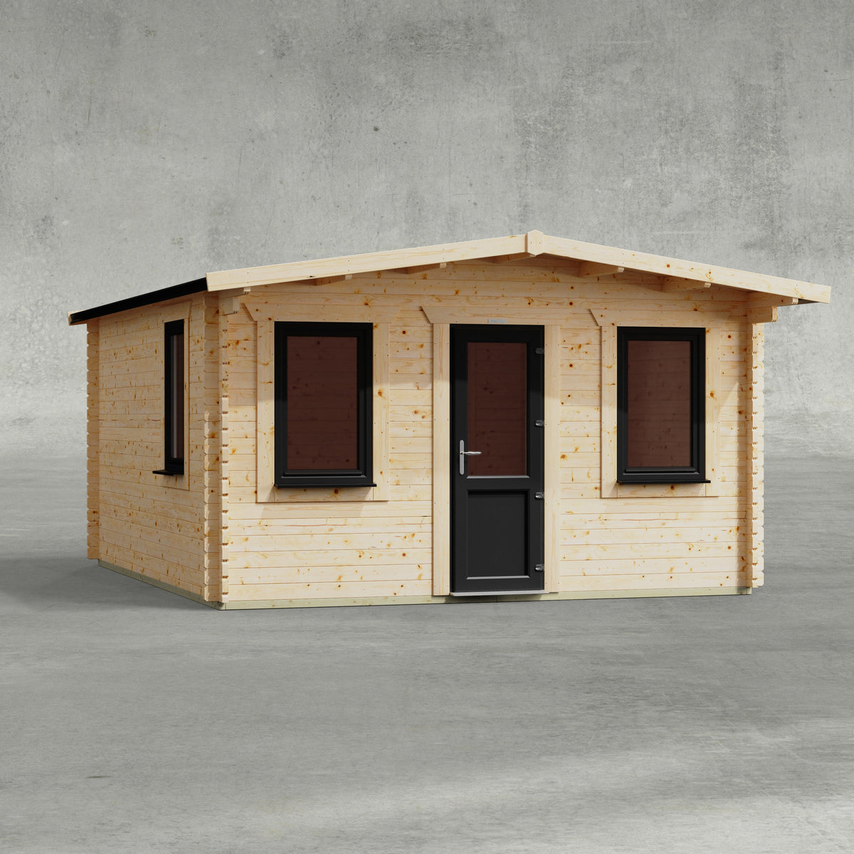 Power Sheds Power Apex Deluxe Retreat Log Cabin 14ft x 16ft / Centre