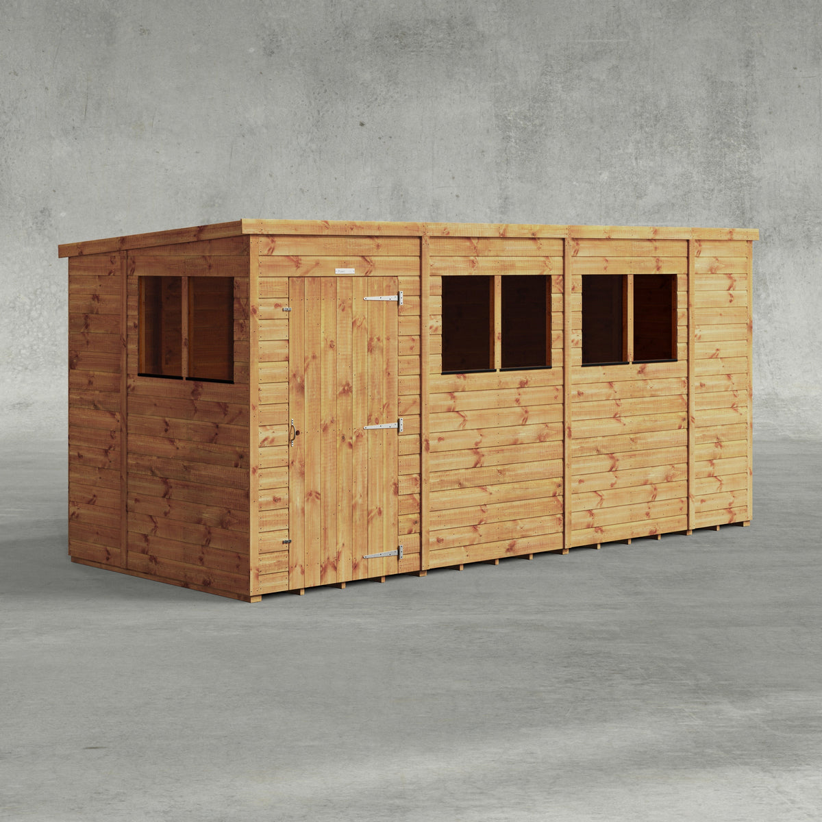 Power Overlap Pent Shed 14x6