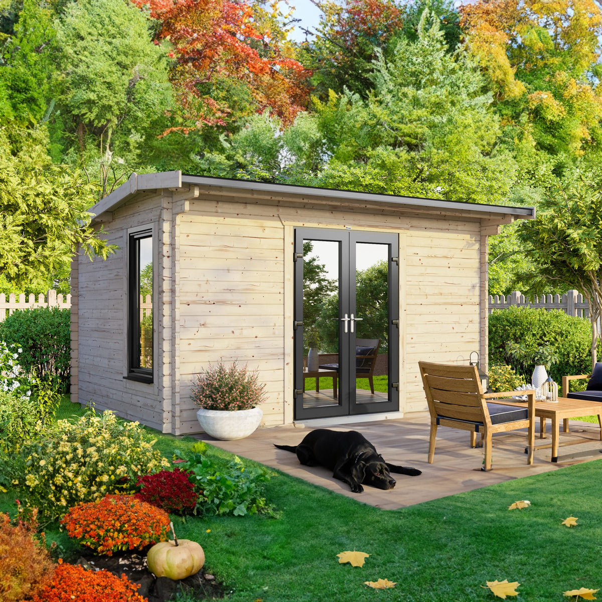 Power Apex Log Cabin - 44mm 14x8 / Centre