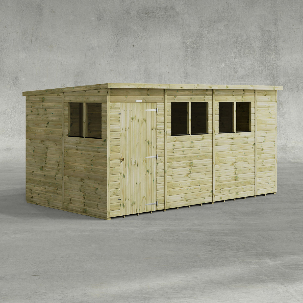 Power Premium Pent Shed 14x8