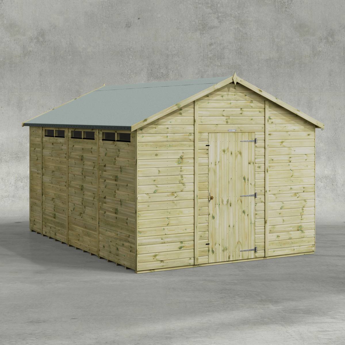 Power Premium Apex Security Shed 14x10