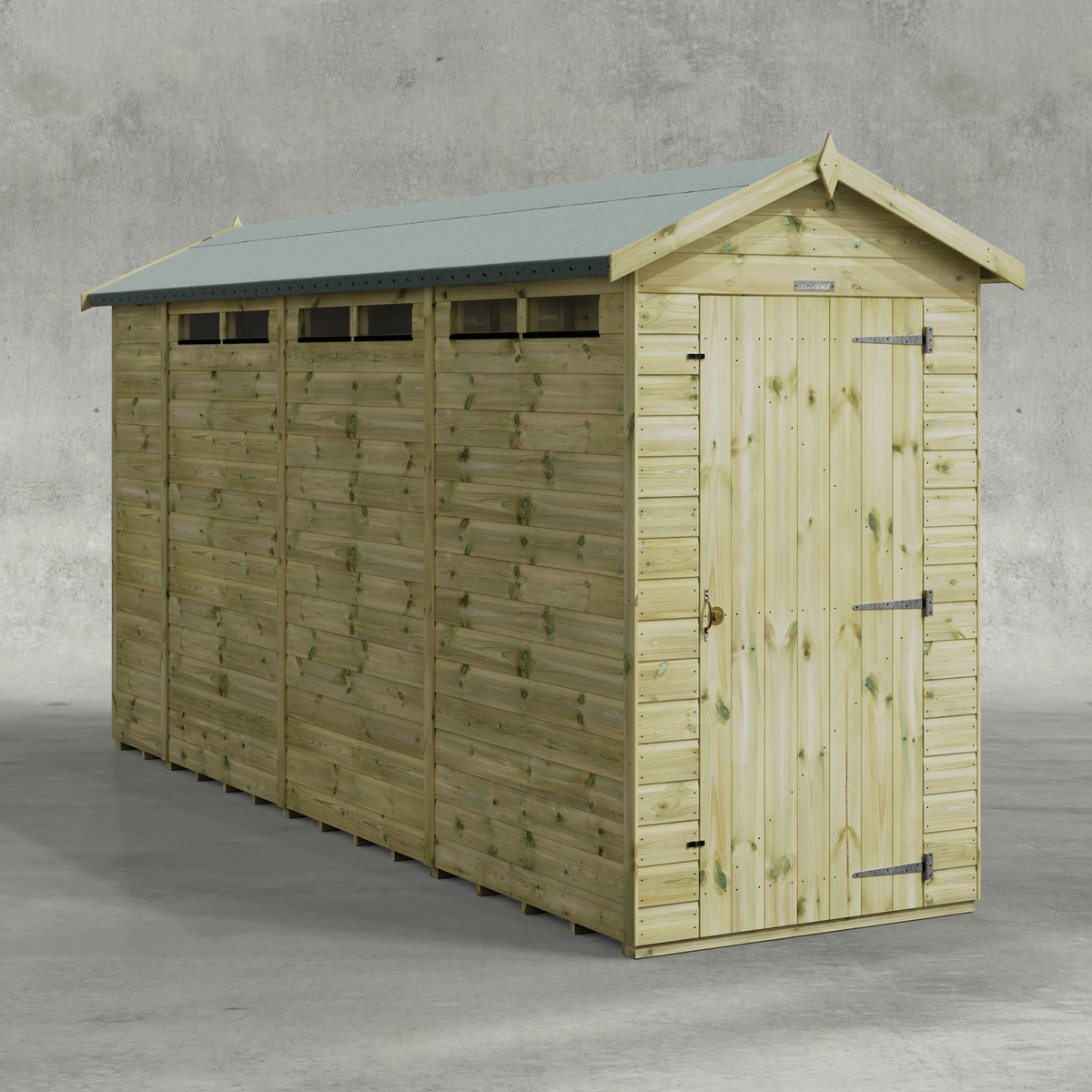 Power Premium Apex Security Shed 14x4