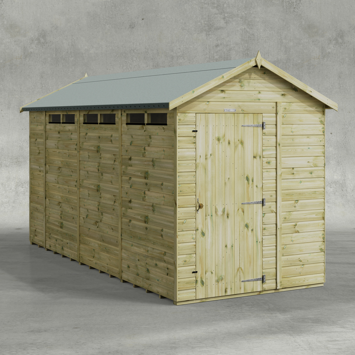 Power Premium Apex Security Shed 14x6