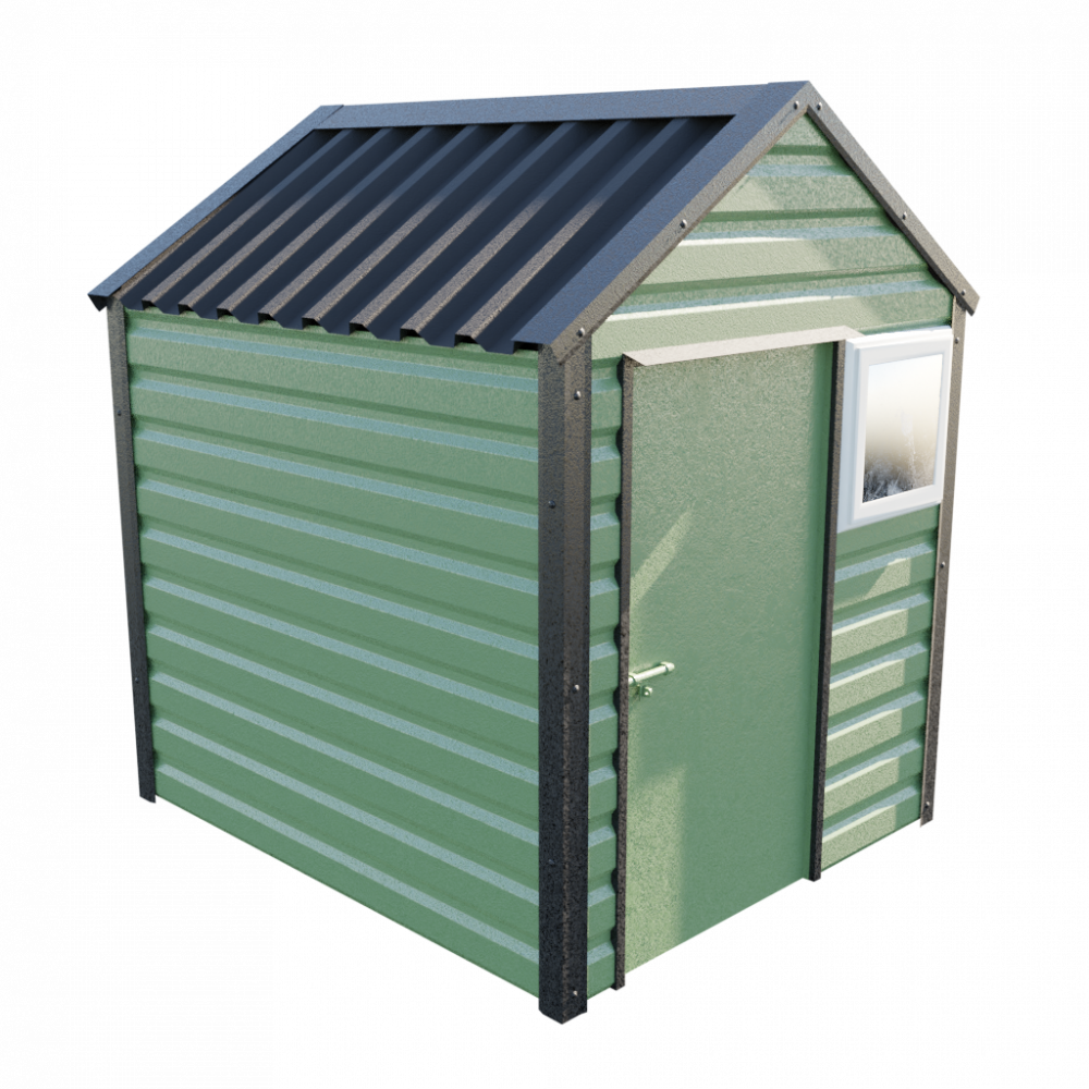 Lifelong Apex Steel Shed in Olive Green