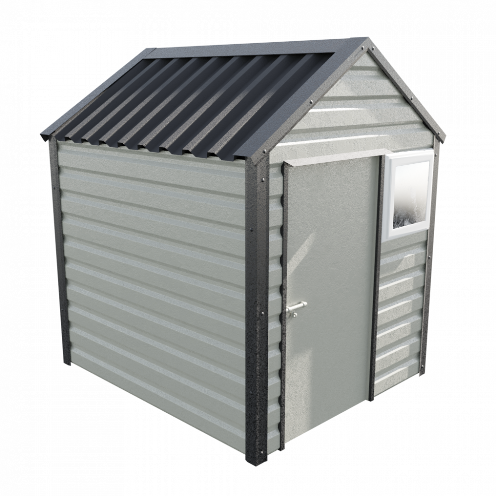 Lifelong Apex Shed - 6ft Wide 6x7 / Goosewing Grey