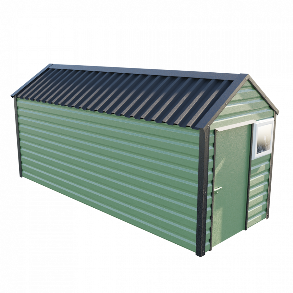 Lifelong Apex Shed - 6ft Wide 6x16 / Olive Green