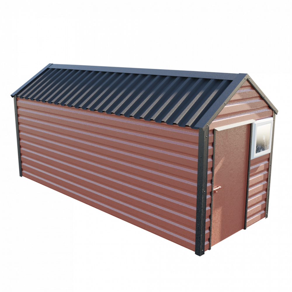 Lifelong Apex Shed - 6ft Wide 6x16 / Terracotta