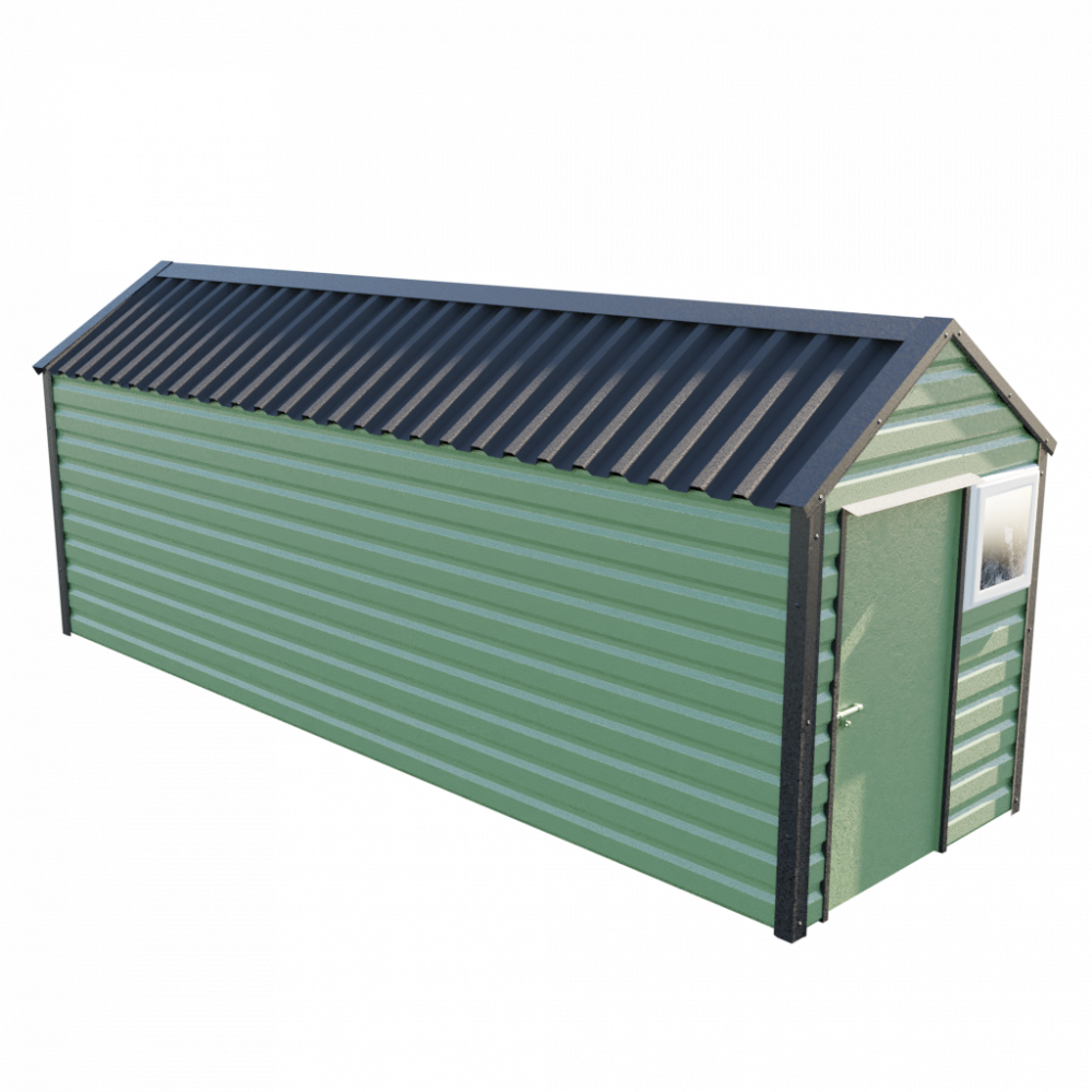 Lifelong Apex Shed - 6ft Wide 6x20 / Olive Green