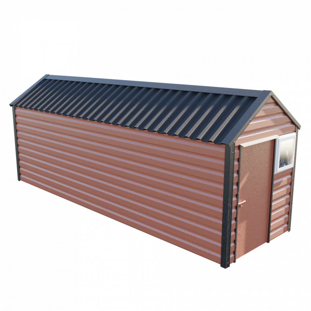 Lifelong Apex Shed - 6ft Wide 6x20 / Terracotta