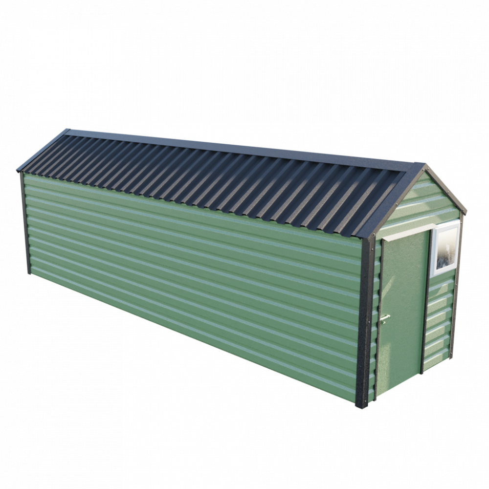 Lifelong Apex Shed - 6ft Wide 6x23 / Olive Green
