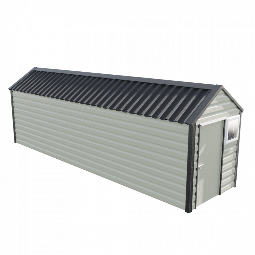 Lifelong Apex Shed - 6ft Wide 6x23 / Goosewing Grey