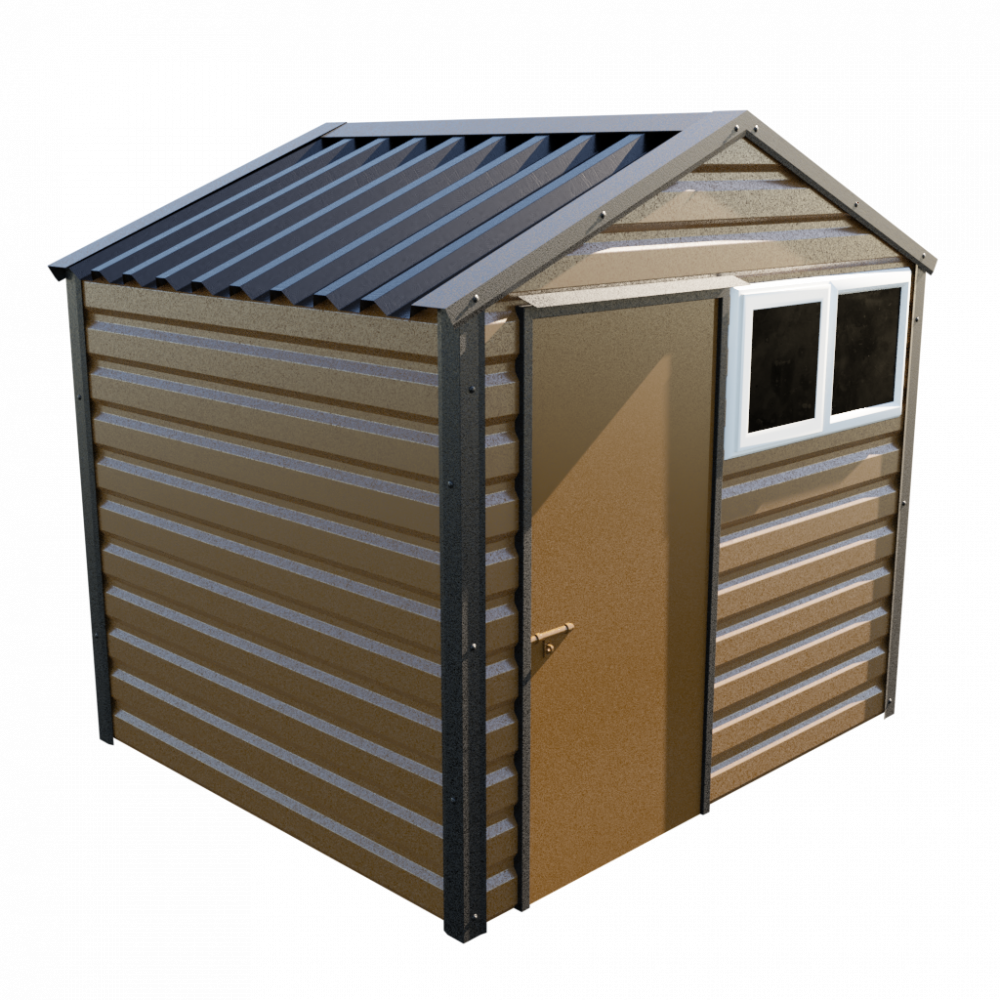 Lifelong Apex Shed - 8ft Wide 8x7 / Vandyke Brown