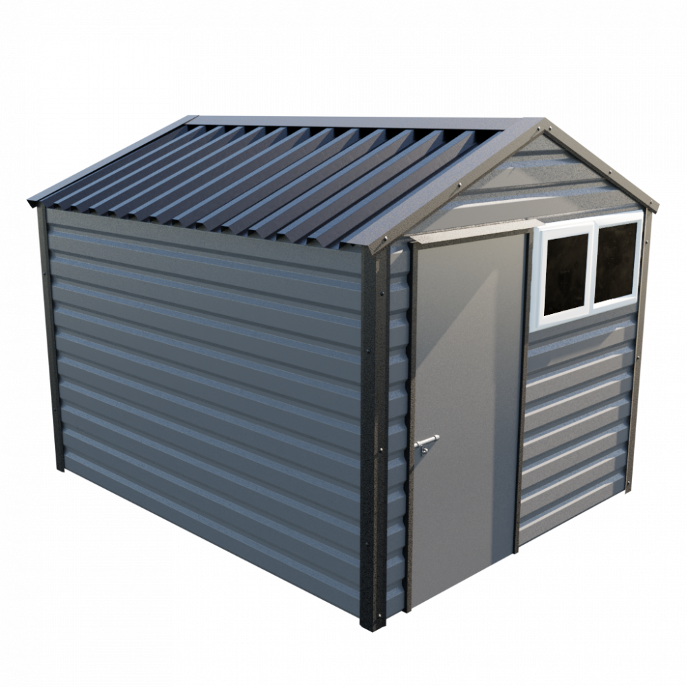 Lifelong Apex Shed - 8ft Wide 8x10 / Anthracite