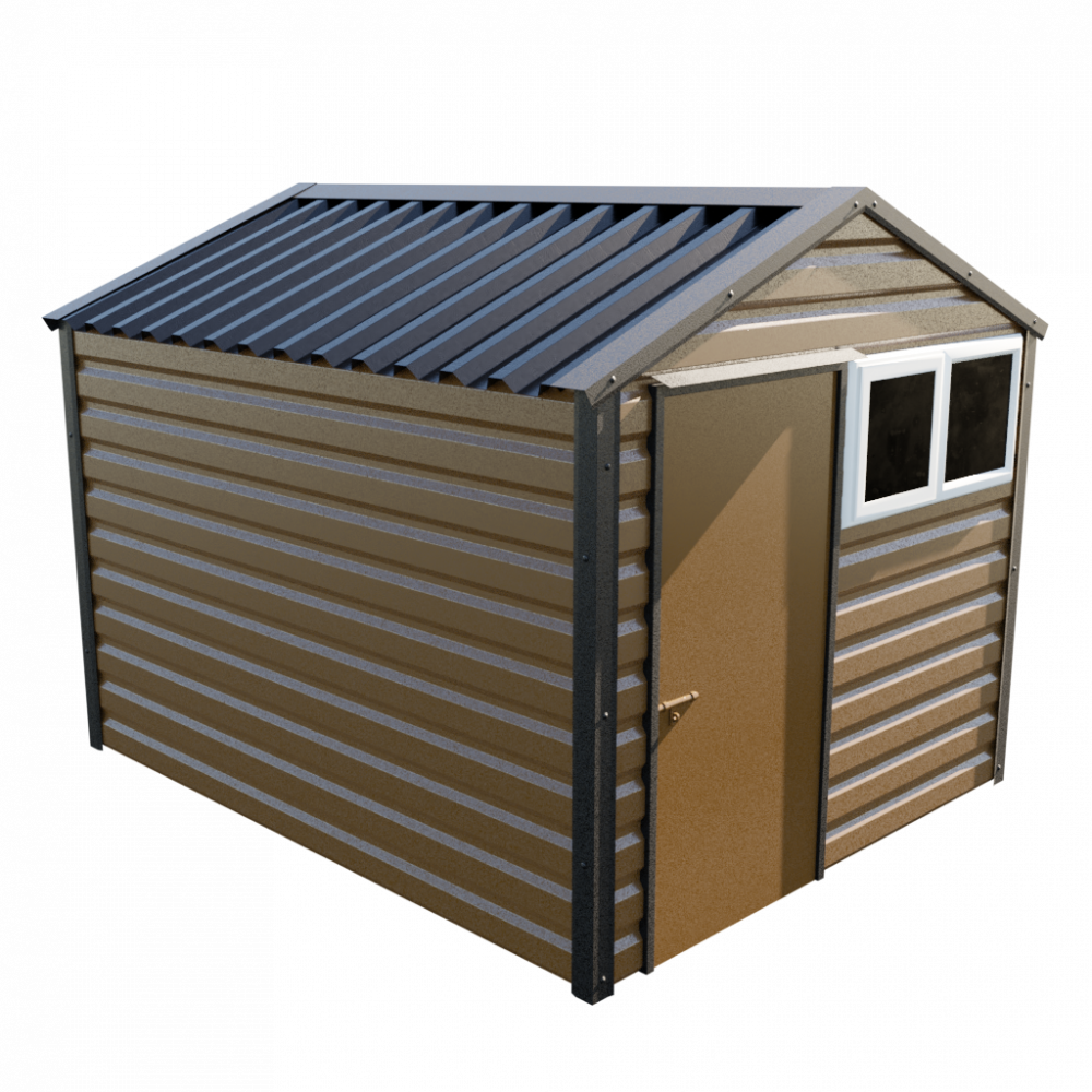 Lifelong Apex Shed - 8ft Wide 8x10 / Vandyke Brown