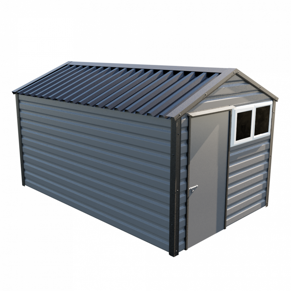 Lifelong Apex Shed - 8ft Wide 8x13 / Anthracite