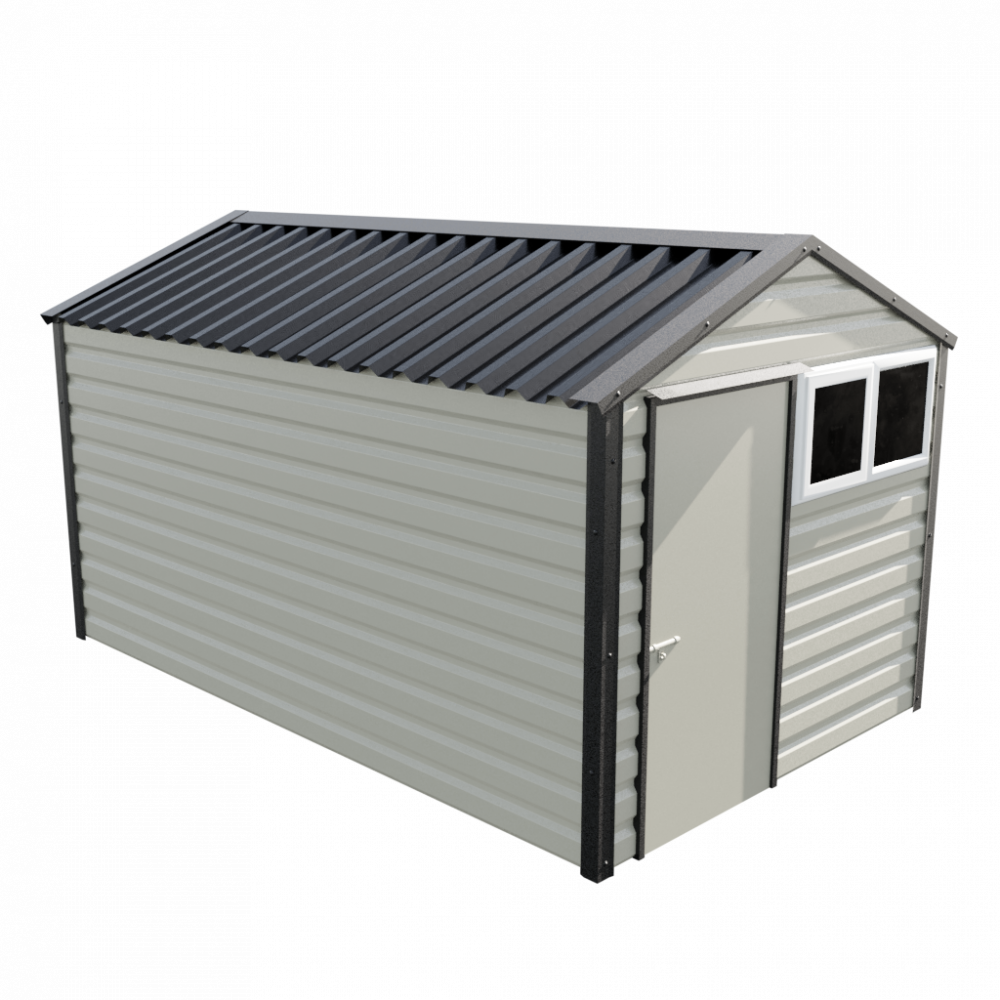 Lifelong Apex Shed - 8ft Wide 8x13 / Goosewing Grey