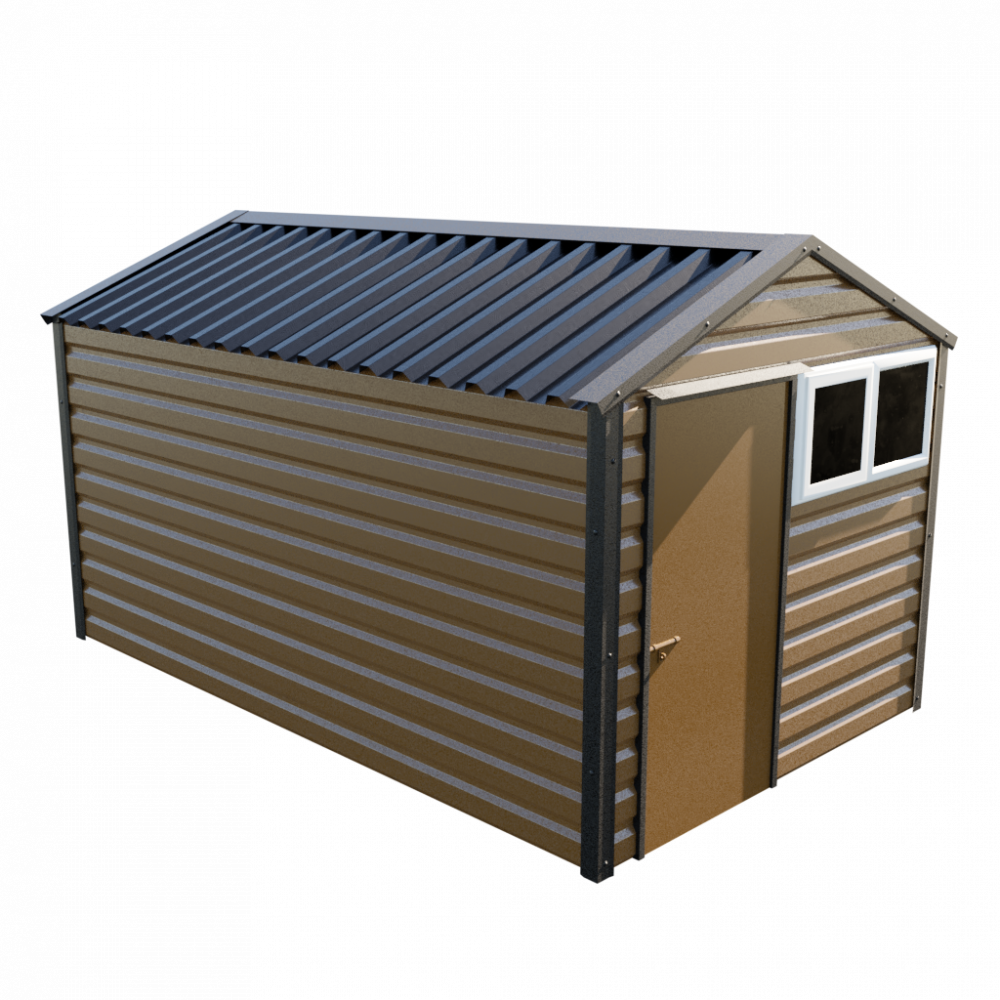 Lifelong Apex Shed - 8ft Wide 8x13 / Vandyke Brown