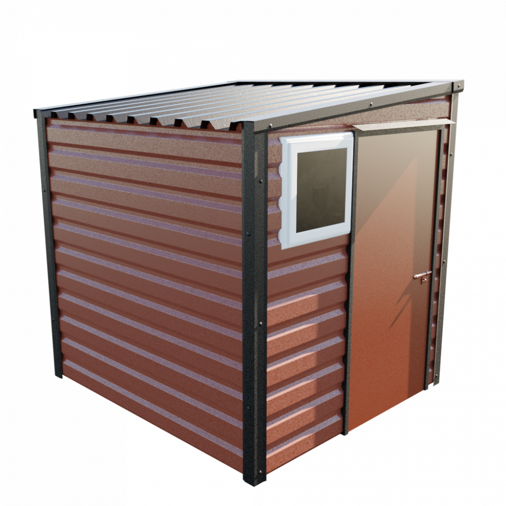 Lifelong Pent Shed - 6ft Wide 6x7 / Terracotta