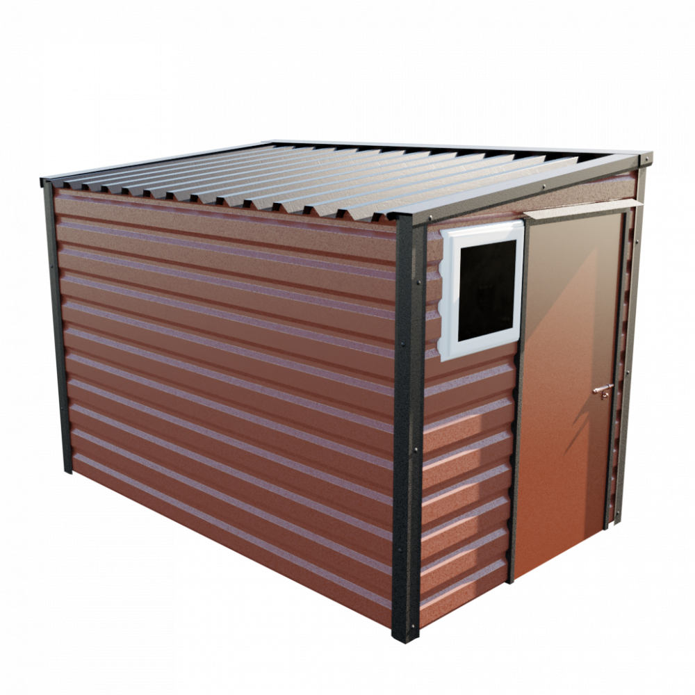 Lifelong Pent Shed - 6ft Wide 6x10 / Terracotta