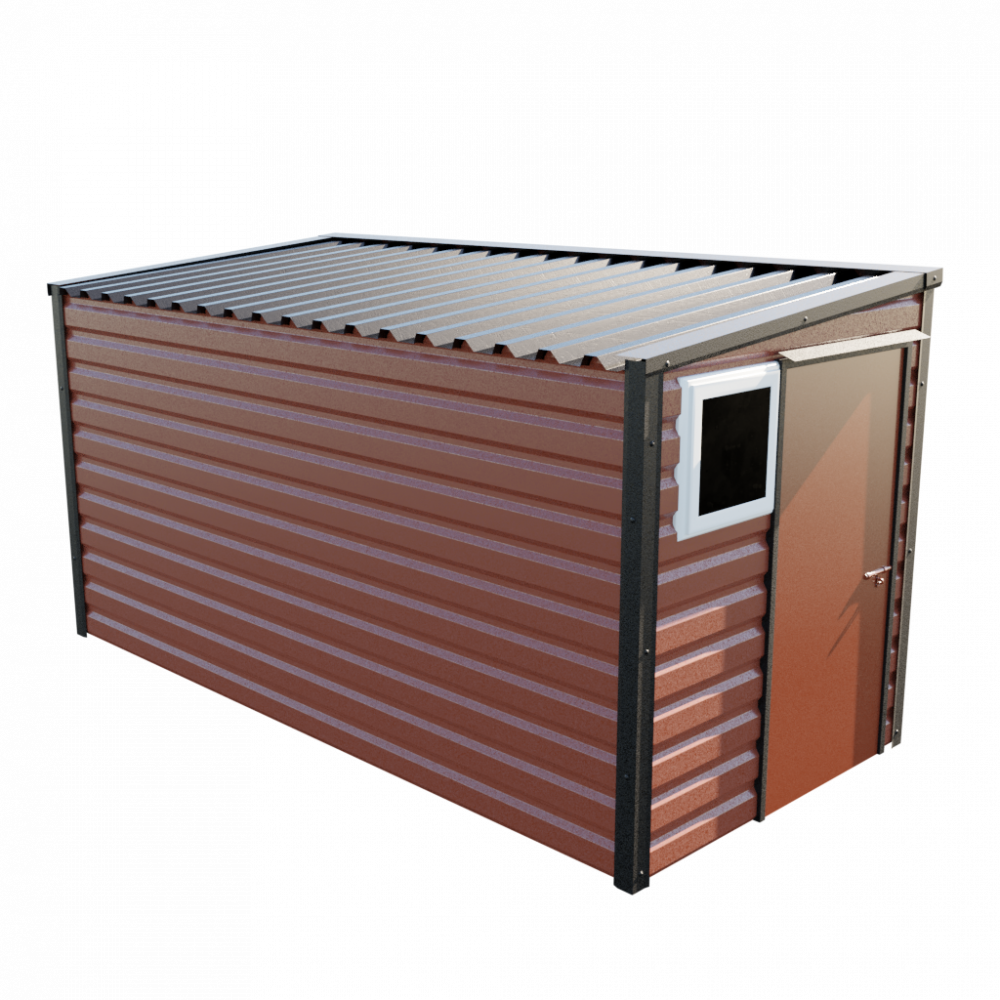 Lifelong Pent Shed - 6ft Wide 6x13 / Terracotta