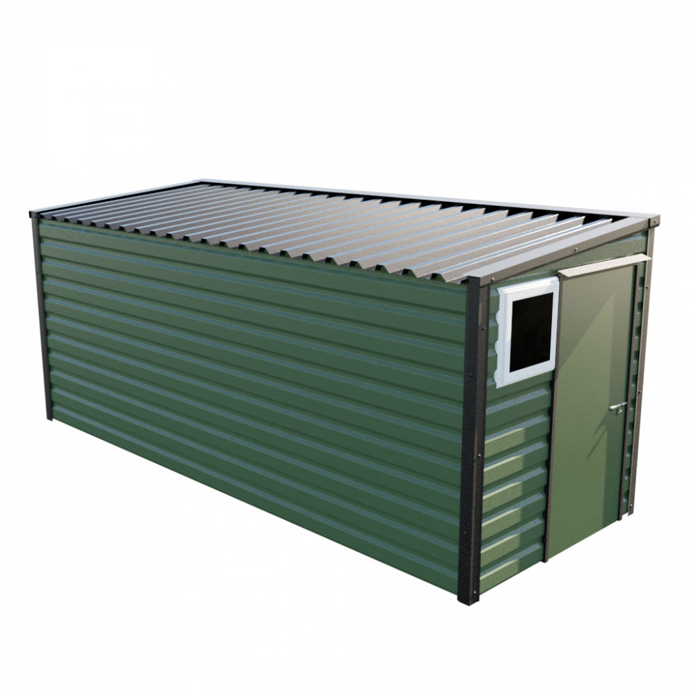 Lifelong Pent Shed - 6ft Wide 6x16 / Olive Green