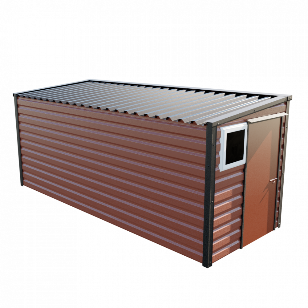 Lifelong Pent Shed - 6ft Wide 6x16 / Terracotta