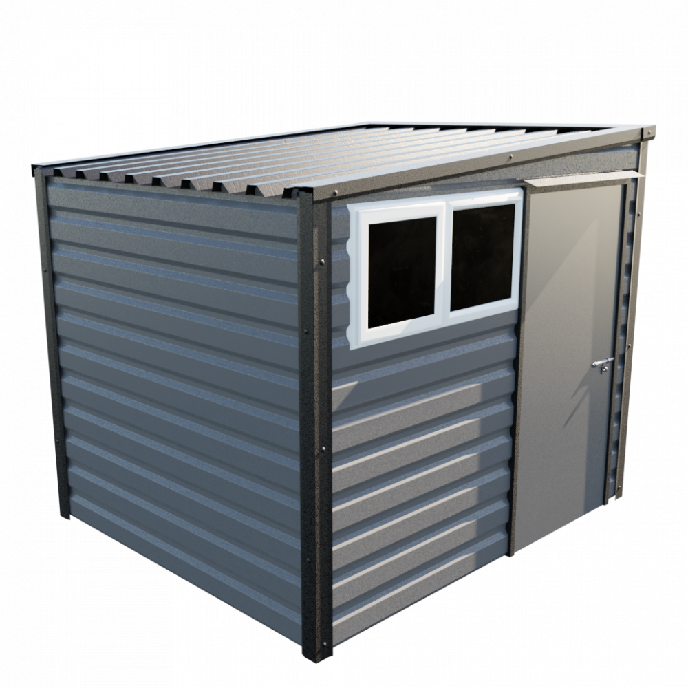 Lifelong Pent Shed - 8ft Wide 8x7 / Anthracite