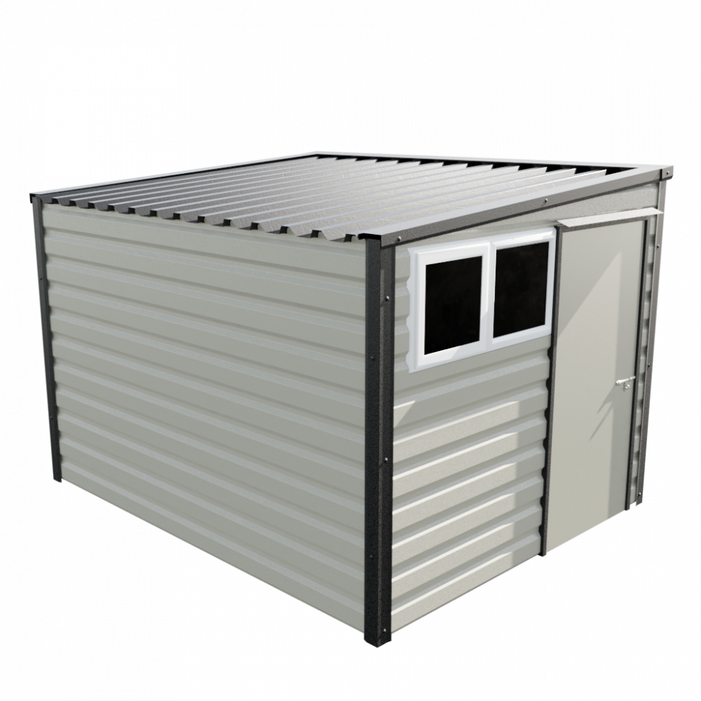 Lifelong Pent Shed - 8ft Wide 8x10 / Goosewing Grey