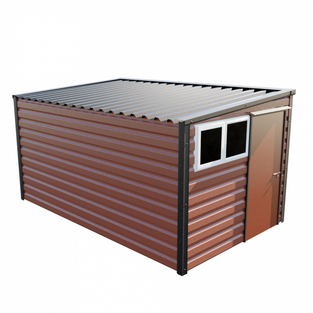 Lifelong Pent Shed - 8ft Wide 8x13 / Terracotta