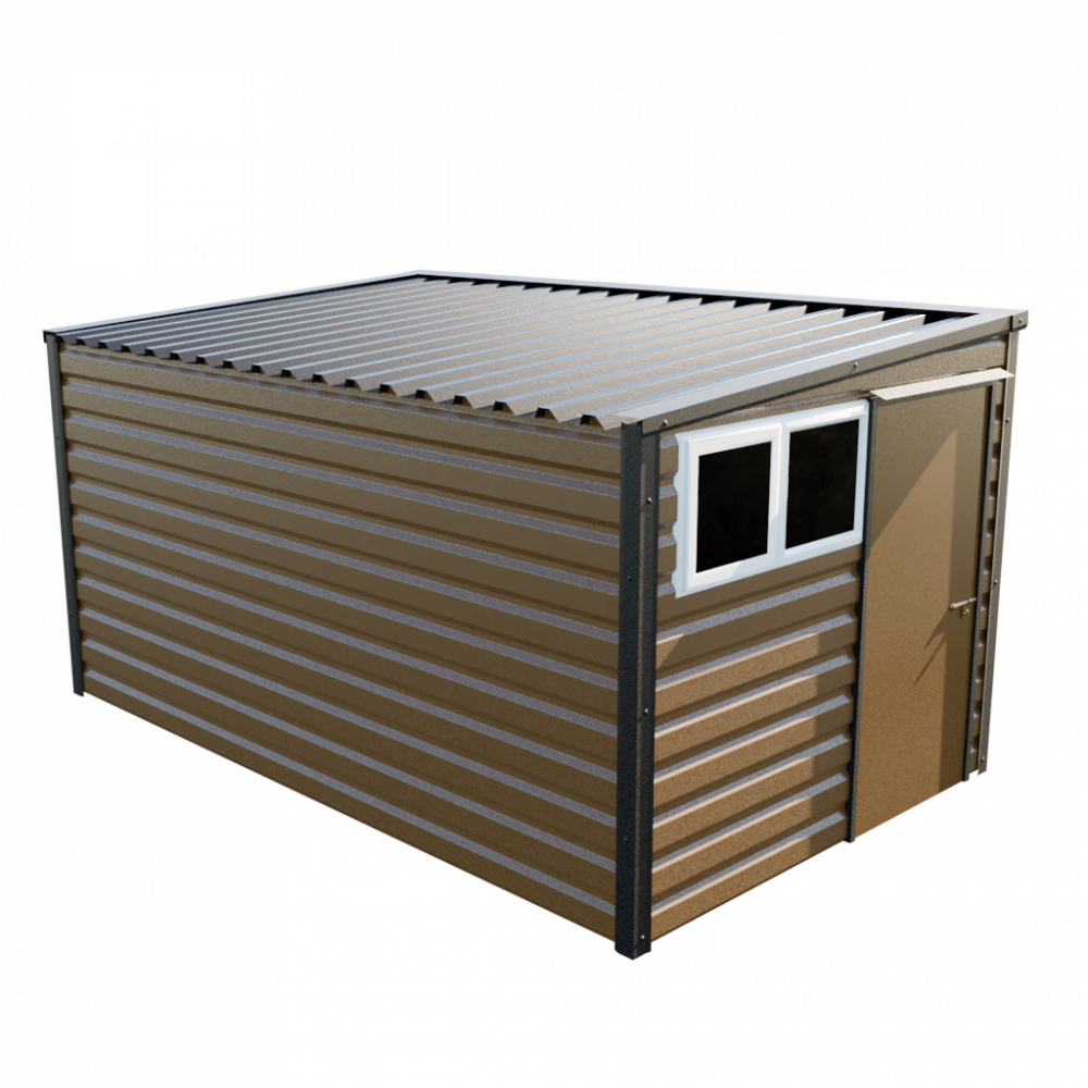Lifelong Pent Shed - 8ft Wide 8x13 / Vandyke Brown